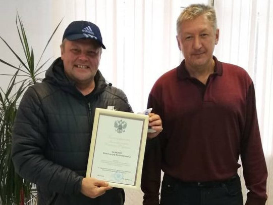  Тренер Краснотурьинской СШОР получил награду от Министра спорта Российской Федерации 